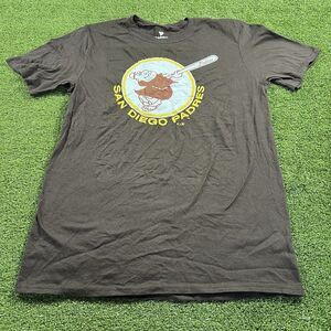 San Diego Padres MLB Short Sleeve Tee Brown Mens Size M NWOT